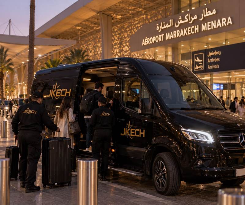 Transfert aéroport pour les invités d’un mariage à Marrakech